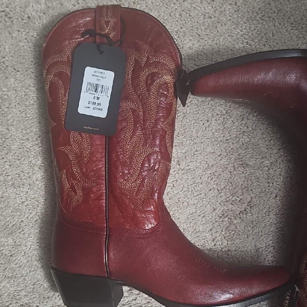 Shyanne Red Heeled Boots